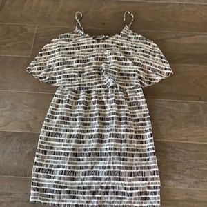 Soft black and white summer dress